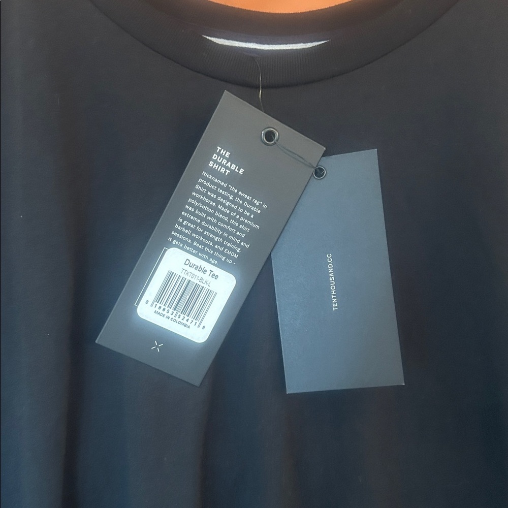 NWT Ten Thousand Black Durable Tee Shirt Size Large - Picture 4 of 6